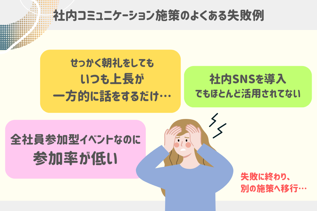 社内コミュニケーション活性化成功事例_失敗例