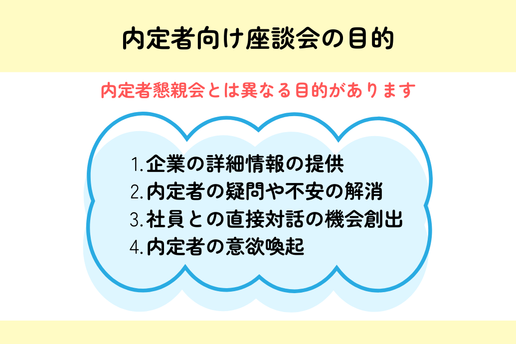 内定者懇親会/座談会質問&解答集_座談会の目的