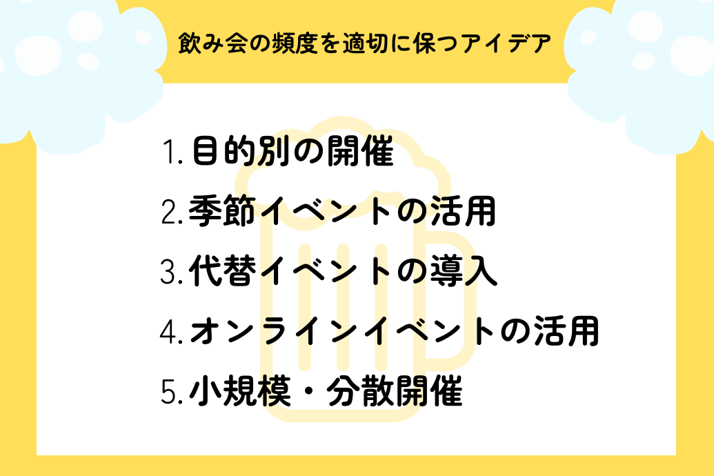 飲みニケーション必要不要_頻度を適正に保つアイデア