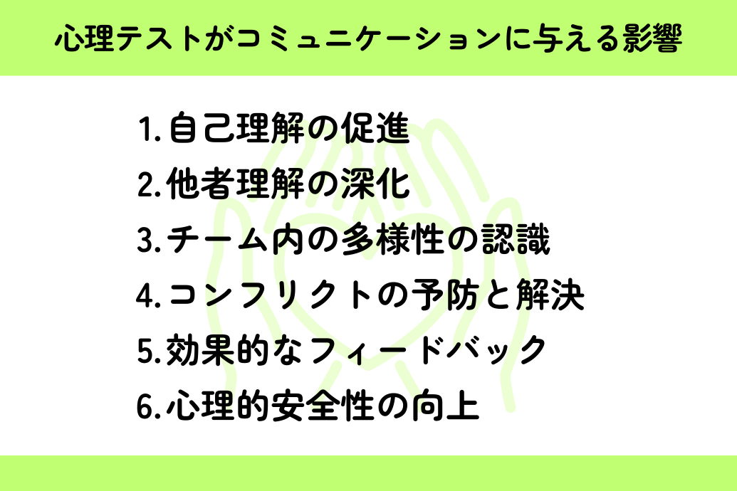 職場で使える心理テスト_コミュニケーションに与える影響