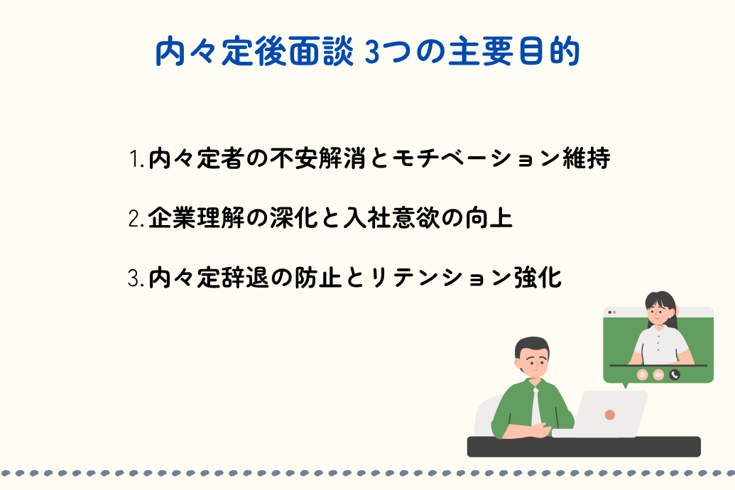 内々定後の面談何する?_面談の主な目的
